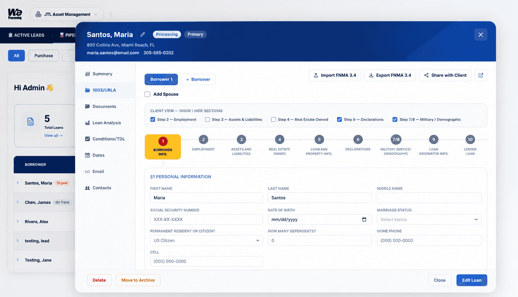 POS intake workflow preview